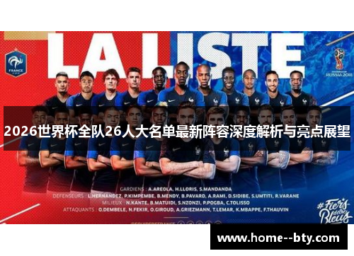 2026世界杯全队26人大名单最新阵容深度解析与亮点展望 2026世界杯全队26人大名单最新阵容深度解析与亮点展望